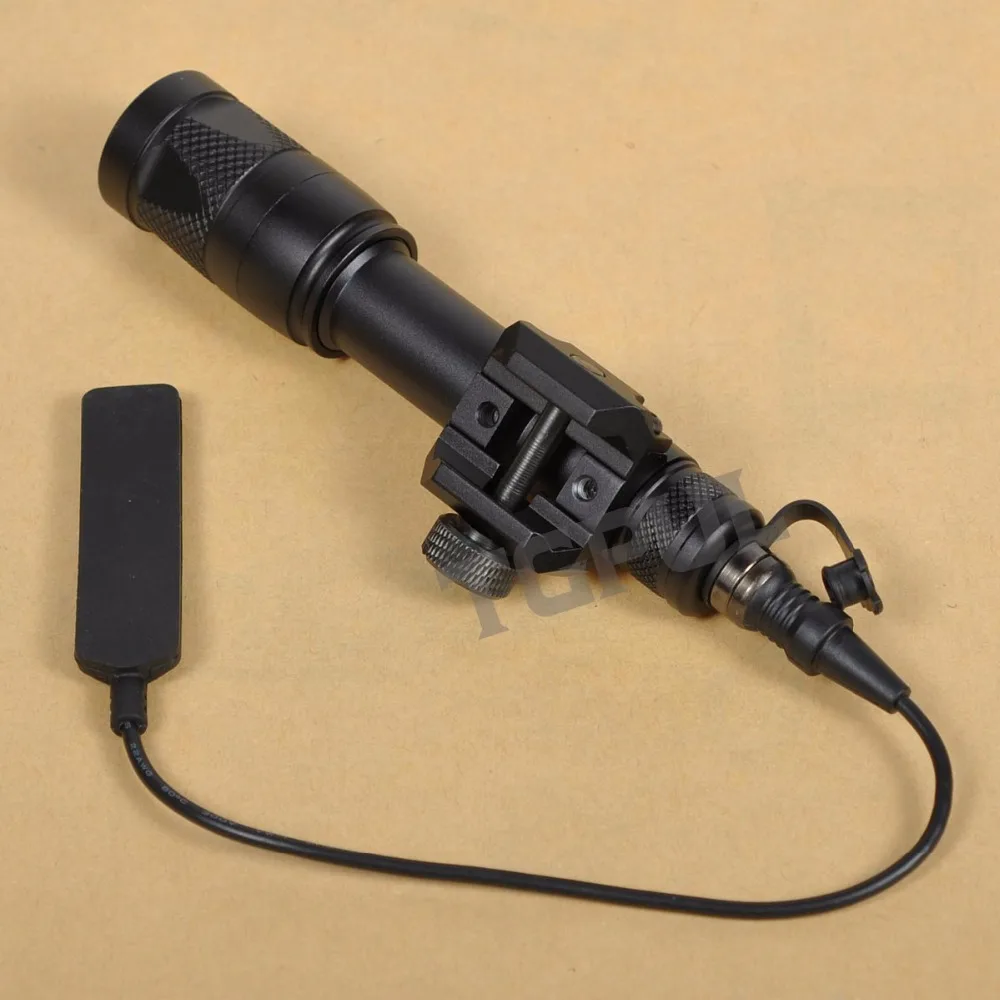 Lanterna com Montagem em Trilho Luz de Visão Tgpul Scout Noturna Constante - Momentânea Luz Branca Rifle Tocha Picatinny M600v ir 16 ir constante momentânea luz branca rifle tocha