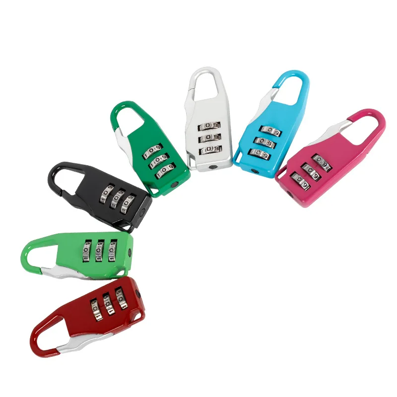 

New 2019 New Resettable 3 Digit Combination Save Travel Luggage Suitcase Code Lock Black Backpack lock Child Orthopedics Bags