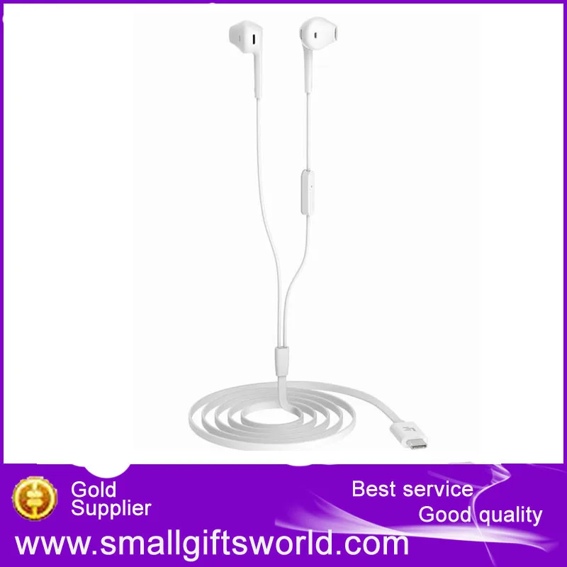  Original Letv CDLA Earphone HiFi Chip inbedded Continual Digital Lossless Audio Type-C Plug Gold Galved Half-in-ear Mic Earphone 