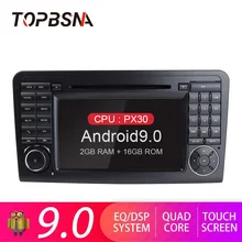 TOPBSNA Androind 9,0 автомобильный DVD мультимедийный плеер для Mercedes/Benz/GL ML350 ML/CLASS W164 gps Navi 2 Din автомобильный радиоприемник wifi Аудио RDS