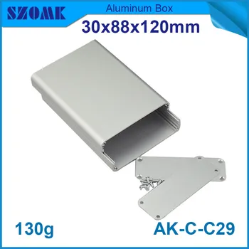 

10pcs/lot good looking metal junction box aluminium electrical amplifiers housing 30*88*120mm
