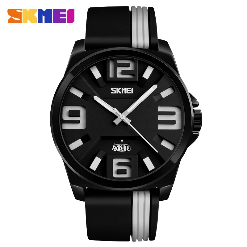 

SKMEI Men's Watches Big Dial Date Waterproof Sport Quartz Wrist Watch Relogio Masculino Watches Men Fashion Watch 2018 Clock Man