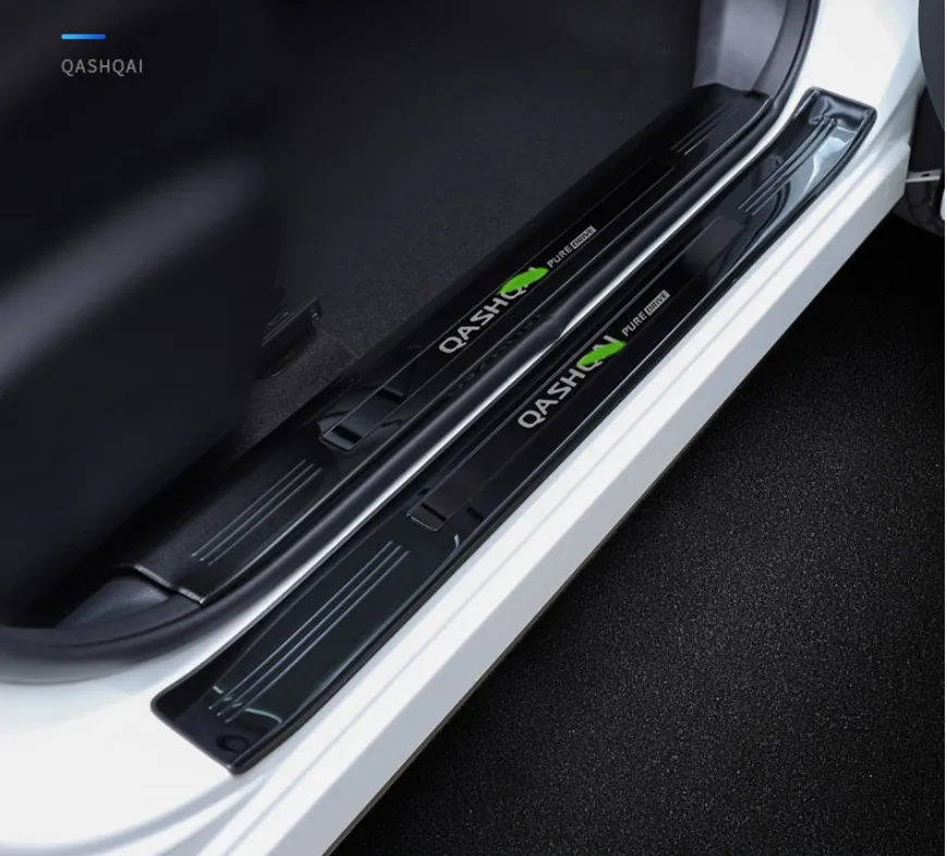 

Car Accessories For Nissan Qashqai Door Sill J11 Scuff Plate Stainless Steel Door Sills Pedal Car Styling Sticker 2015-2018