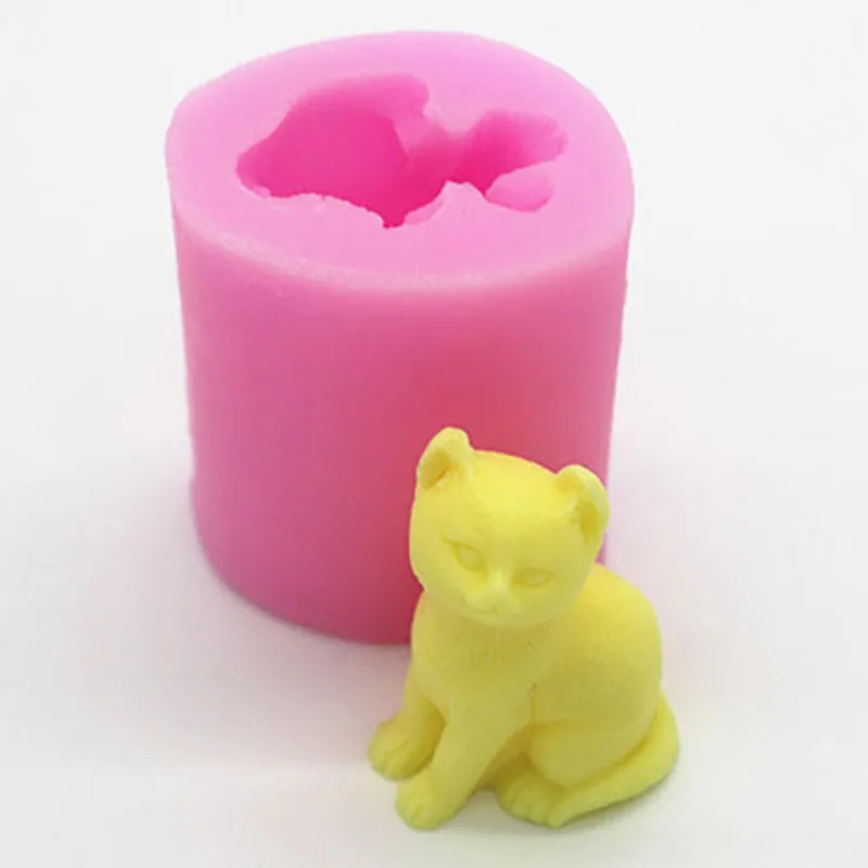

3d silicone mold cartoon cat shapes candle making Soap Chocolate Mold kitchen accessories baking mold