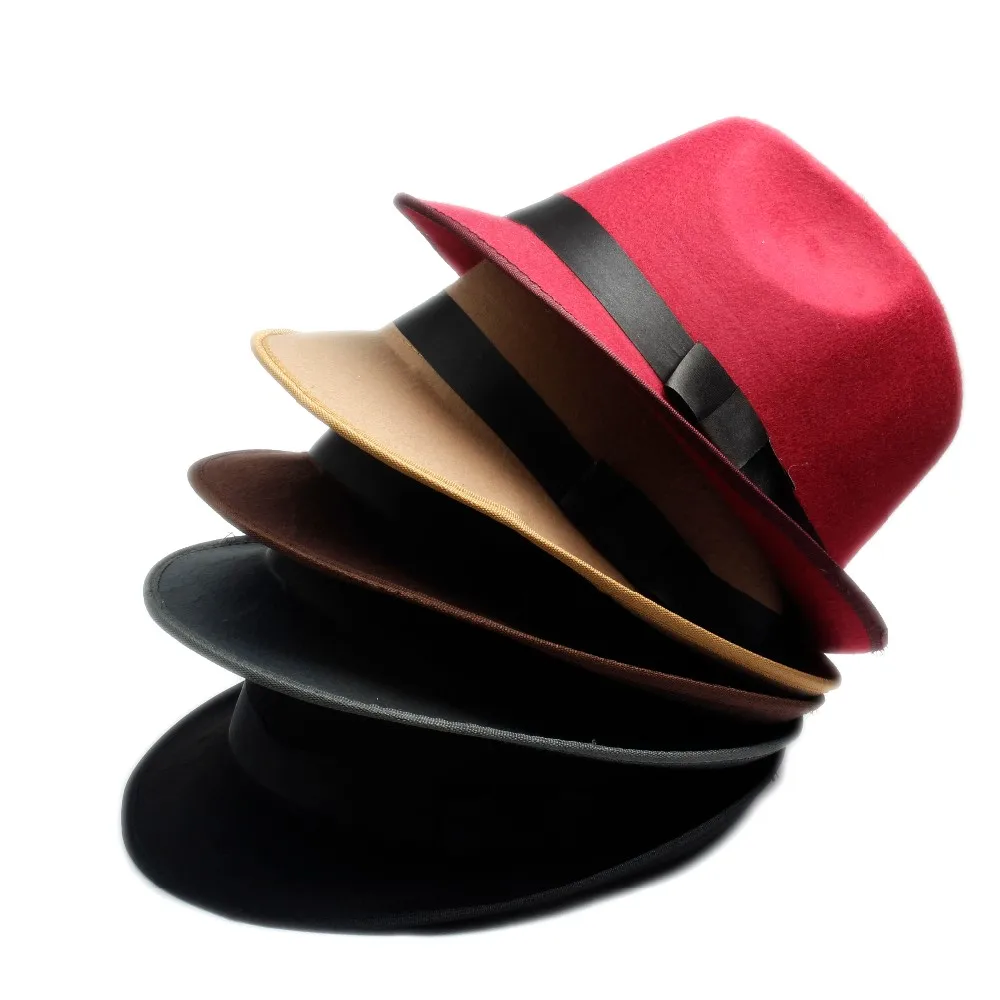 Женская мужская фетровая шляпа от солнца Trilby Gorra Toca сомбреро 25