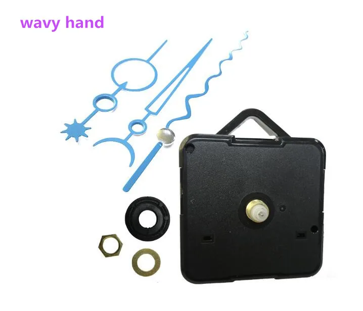 

10pcs DIY Repair Clock Quartz Mechanism Home Clock Mechanism Movement Parts replace accessories Kit For Quartz Clockp Wavy hand