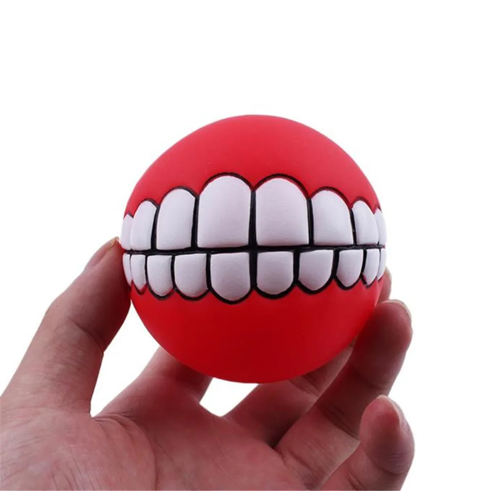

2017 1 Pcs Sound Ball Pet Dog Puppy Squeaky Chew Toy Squeaker Ball Funny Toys Evade Glue Ball Teeth #01