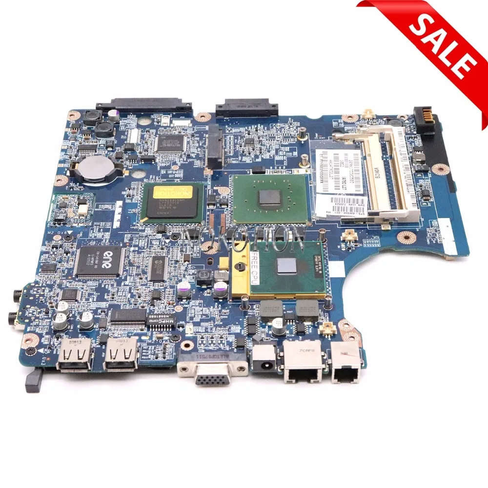 NOKOTION 448434-001 LA-3491P материнская плата для ноутбука hp 530 INTEL I945GM GMA 950 DDR2 Бесплатный процессор