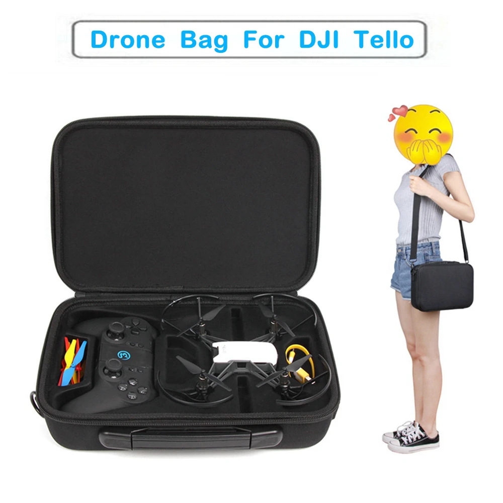 Travel Carrying Drone Bag Case for DJI Tello Drones Gamesir T1D Remote