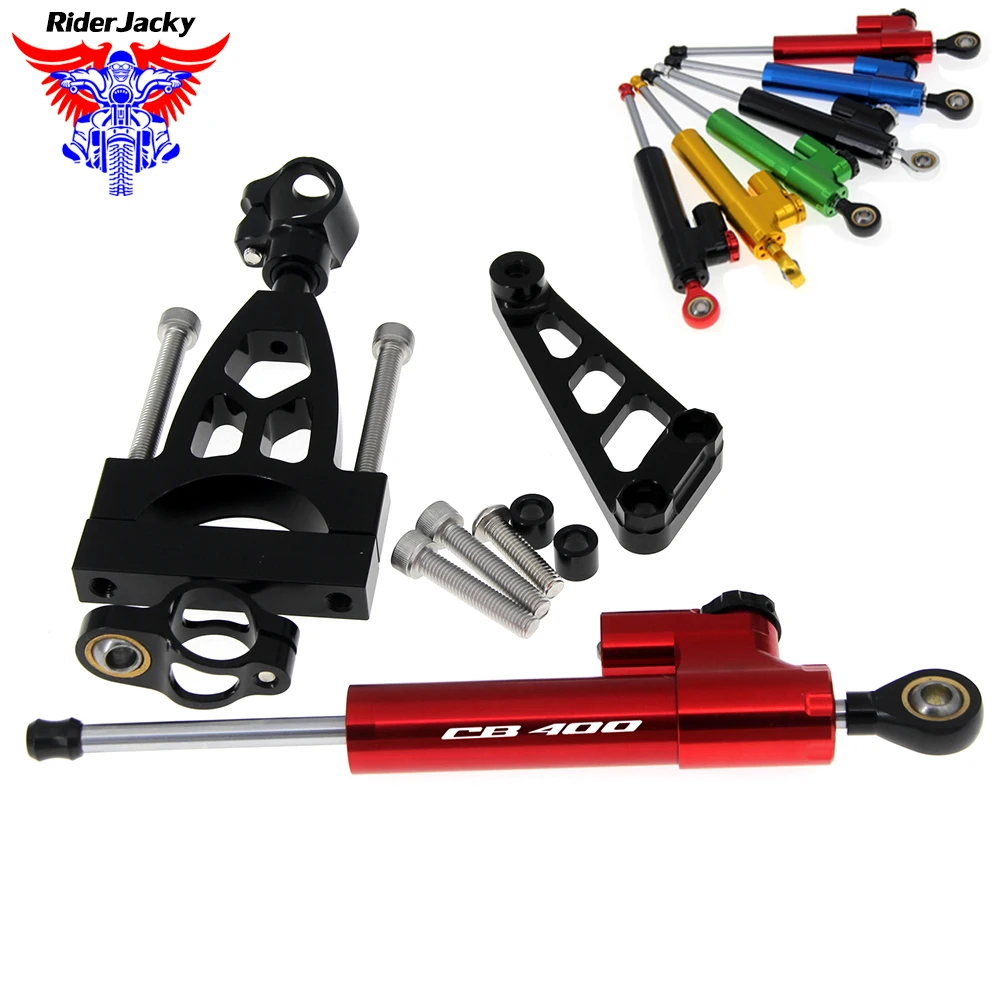 

Motorcycle Mounting Holder Steering Damper Bracket Stabilizer For Honda CB 400 CB400 VTECCB 400 1999-2010 05 2006 2007 2008 2009