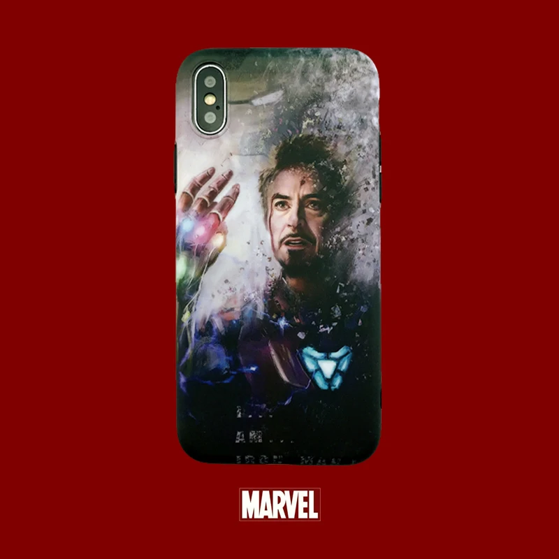 

Marvel Captain America Phone Case For iPhone 6 6s 7 8 Plus X XS MAX film Avengers Super hero luxury Soft silicone Coque Fundas