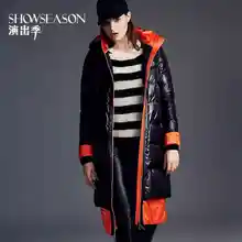 2015 Winter New Hot Thicken Warm Woman Down jacket Coat Parkas Outerwear Hooded Luxury High-end Long Plus Size 2XXL Loose Glossy