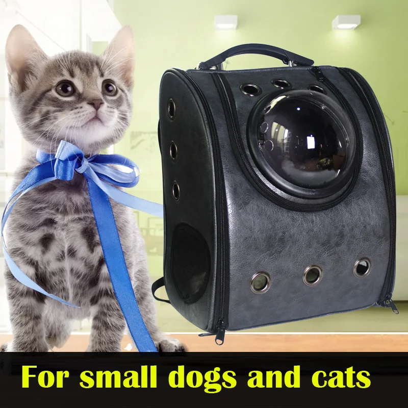 

T Pet Cats Backpack Space Cabin Dog Carriers Breathable Dogs Outdoor Portable Package Bags Pets Travel Dog Carrier