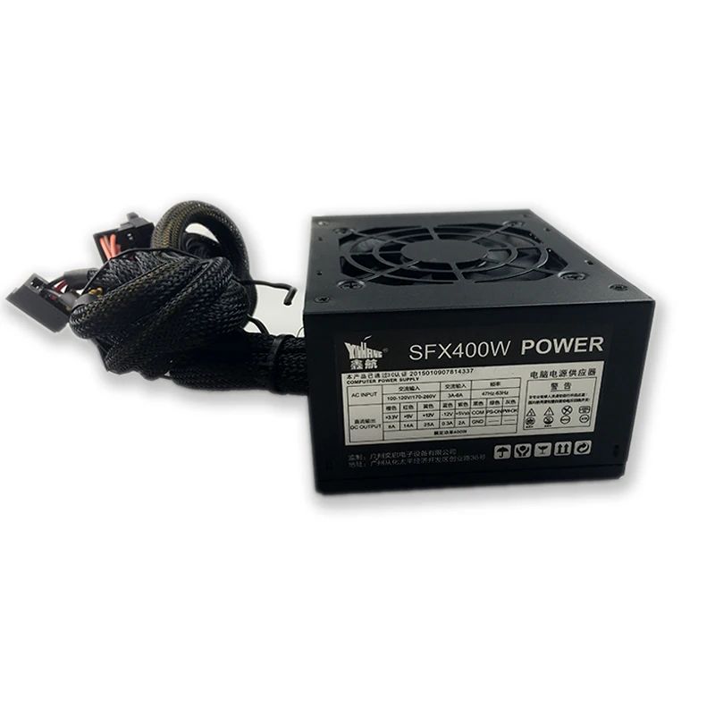 Блок питания mini psu 400 Вт 12 В 24 контактный PCI SATA ATX блок для ПК компьютера настольных