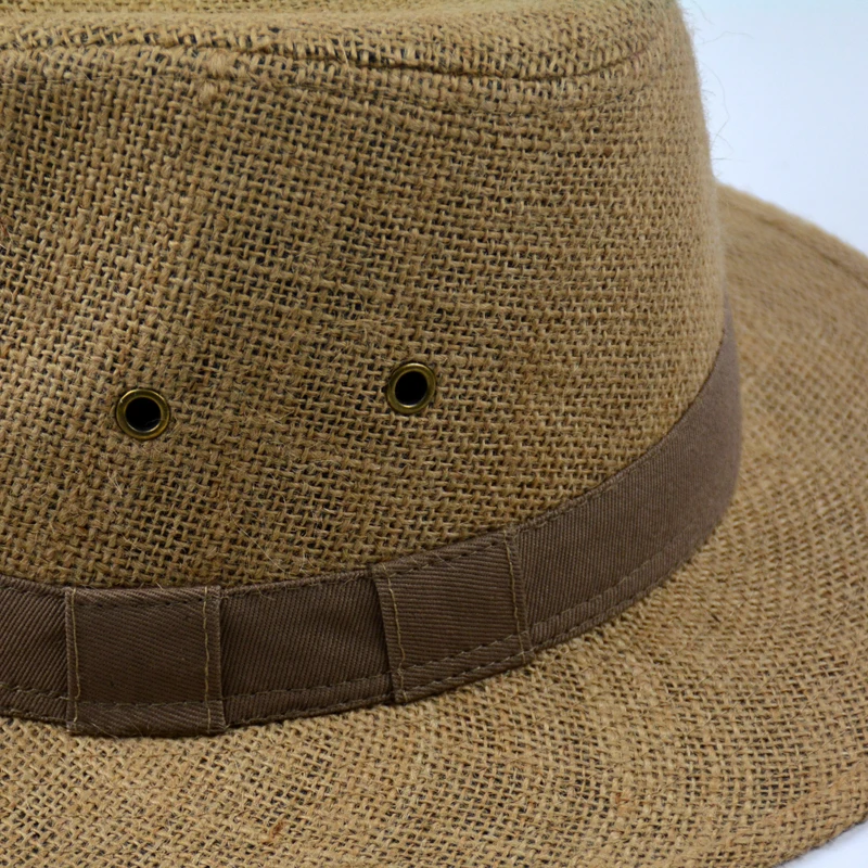 Men's Linen Fedoras Hats New High 