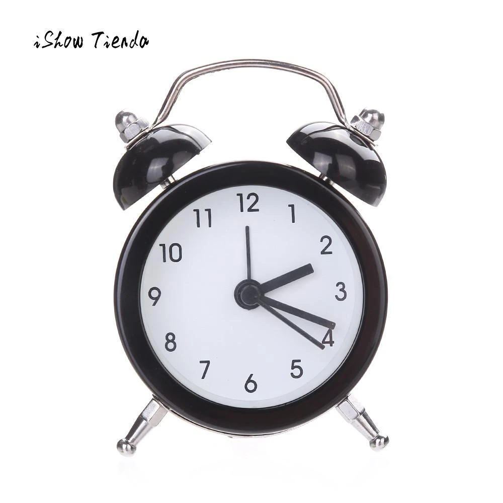 2018 New Fashoin Clock Twin Bell Silent Alloy Stainless Metal Alarm Super Loud Sound For Heavy Sleepers Desk Clockalarm Aliexpress 2018 New Fashoin Clock Twin Bell Silent
