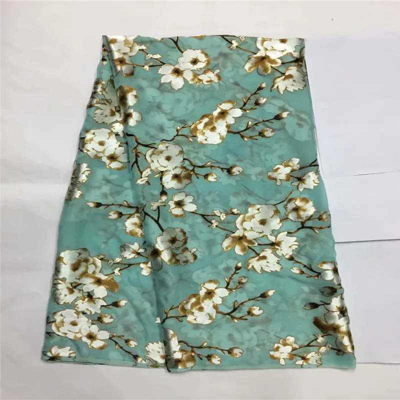 

High quality silk fabric for lady dress embroidered george silk fabric African metallic silk fabric 114cm/8mm 5yards !lxe061301