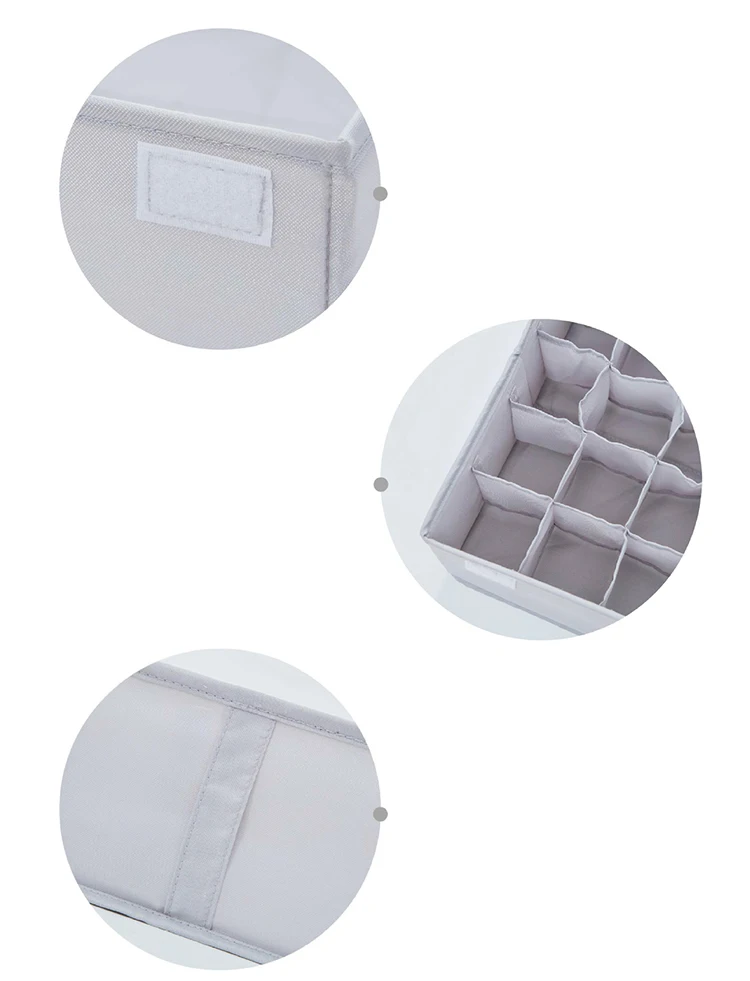 Non-woven Fabric Foldable Storage Box Bag Home Organizer Box Bra Underwear Box Necktie Socks Storage Organizer Case