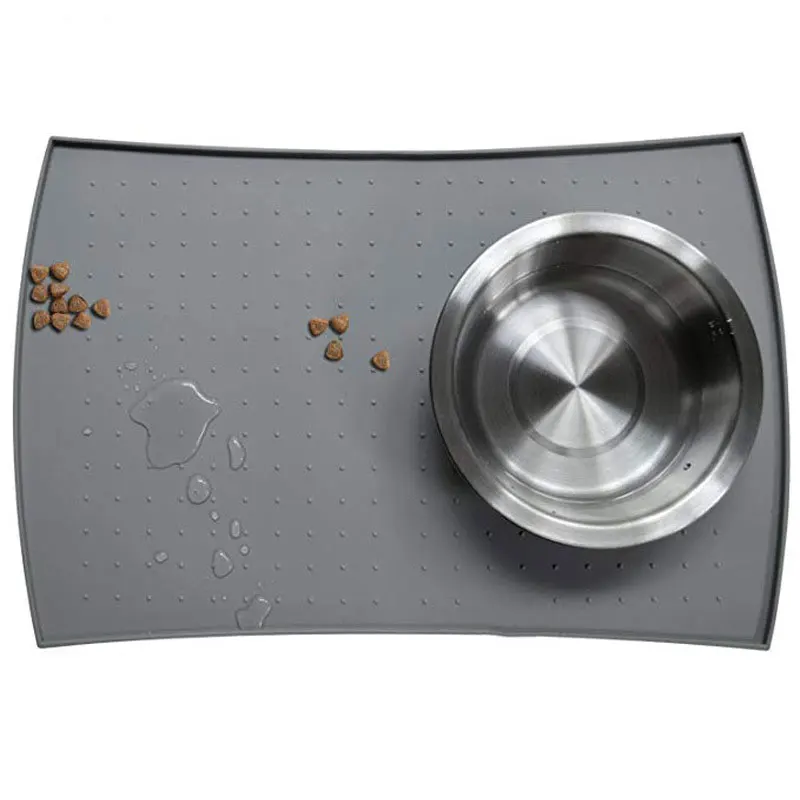 

11.81x18.89in Waterproof Silicone Cat Litter Mat Dog Products For Pets For Sleep Floor Food Mat Multifunctional Cat Bed Mat