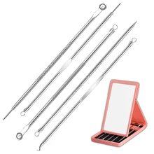 5 шт./компл. иголки из нержавеющей стали прыщи для удаления прыщей удаления угрей инструмент Экстрактор очищающий для кожи