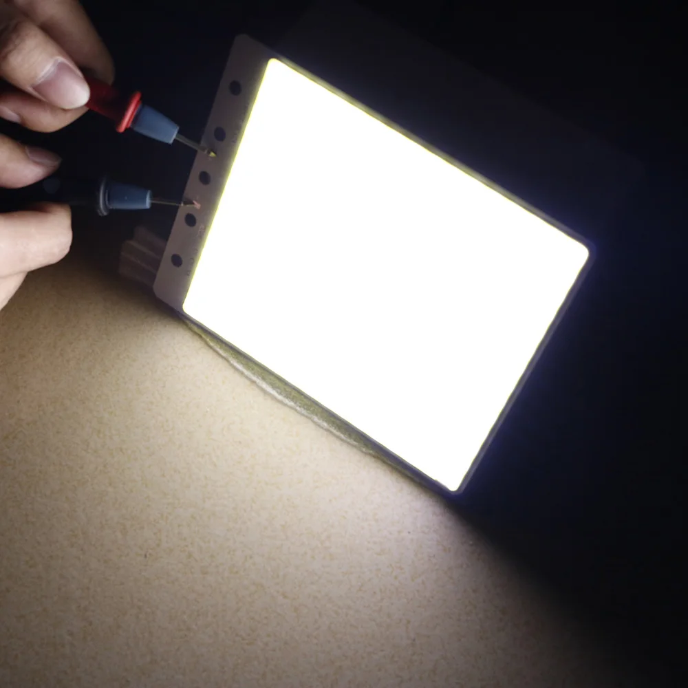 12 В постоянного тока светодиодный COB Чип 50 Вт лампа освещение чистого белого цвета полоса источник света чип diy для DIY наружного освещения светодиодный прожектор