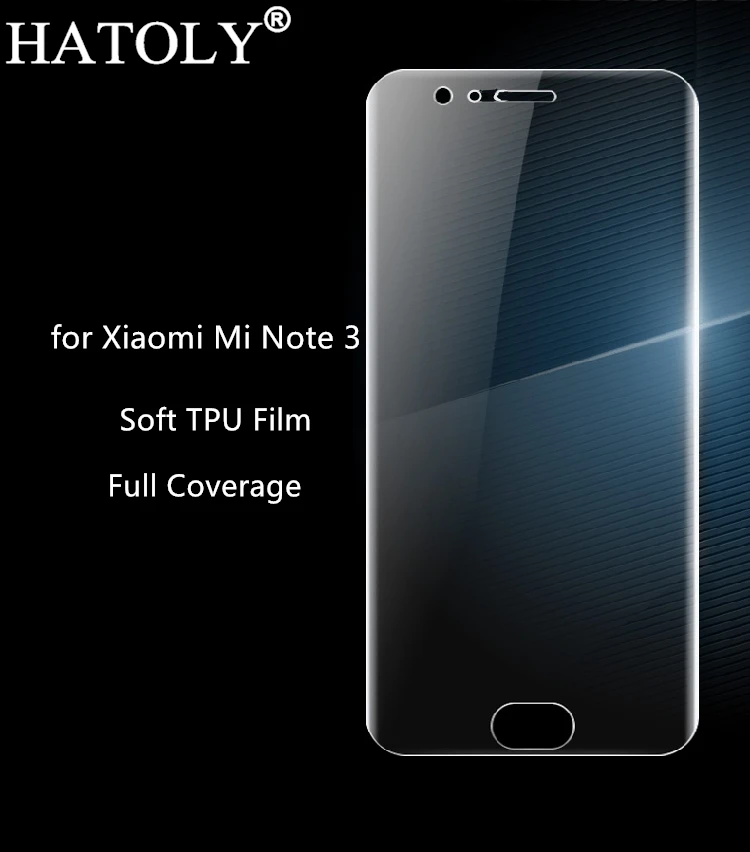 

2PCS Soft TPU Nano Film Foil for Xiaomi Mi Note 3 Screen Protector for Xiaomi Mi Note 3 Full Coverage Film Not Glass HATOLY