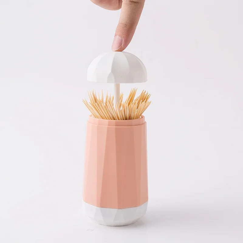 

Popular Creative Push-type Automatic Toothpick Cotton Swab Box for Home Table Household Hand Pressure Toothpick Dispenser Holder