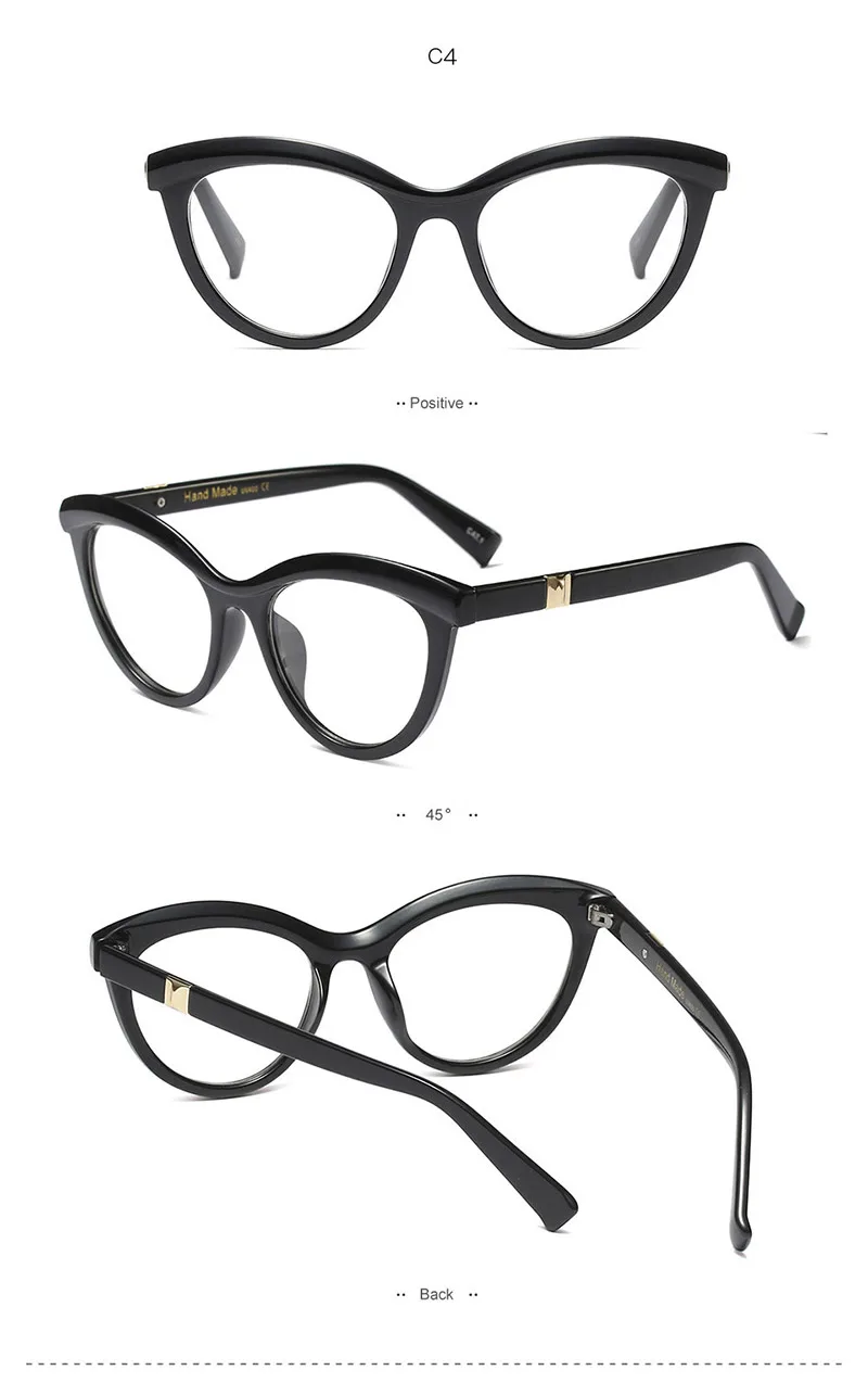 Женские металлические ножки дизайнерские оптические очки по рецепту ацетатные оправы очки для женщин очки оправа модные стили