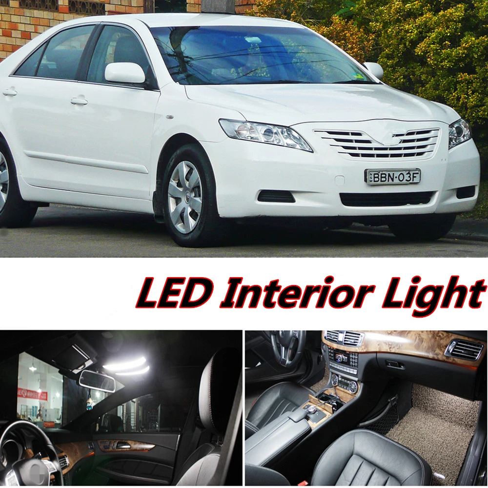 

Tcart 12pcs X free shipping Error Free LED Interior Light Kit Package for toyota Camry 40 accessories 2006-2011