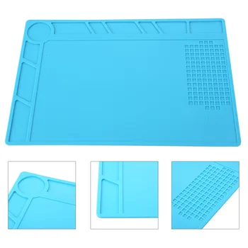 

34x23cm Heat Insulation Silicone Pad Desk Mat Maintenance Platform BGA Soldering Repair Station
