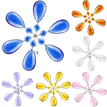 H& D 10 шт. хрустальные каплевидные Подвески люстра стеклянная лампа призмы детали подвесной Декор 50 мм