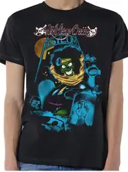 Motley Crue-Feelgood Graveyard vintage-X-Large черная футболка хлопковая Футболка с принтом Забавные футболки мужские футболки с принтом