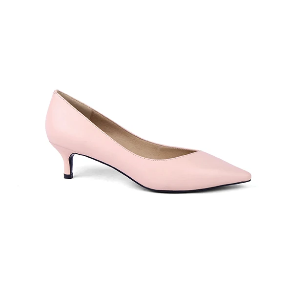 SOPHITINA Sexy Pointed Toe Pumps Fashion High Quality Genuine Leather Hot Sale Thin Heel Shoes New Design Women's Pumps MC146 - Цвет: Pink