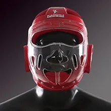 Лучшие продажи боевой каратэ шлем тхэквондо Защита головы с маска для лица ММА Муай Тай боксерский шлем головной убор