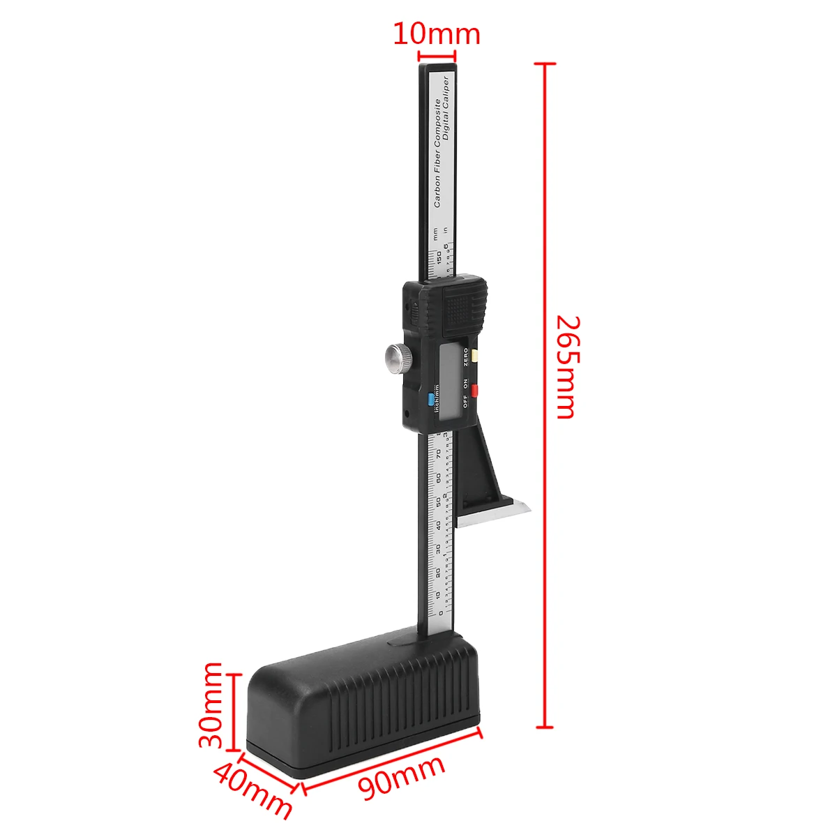 Цифровой измеритель глубины высоты 0-150 мм электронный цифровой штангенциркуль для измерения высоты деревообрабатывающий измерительный инструмент