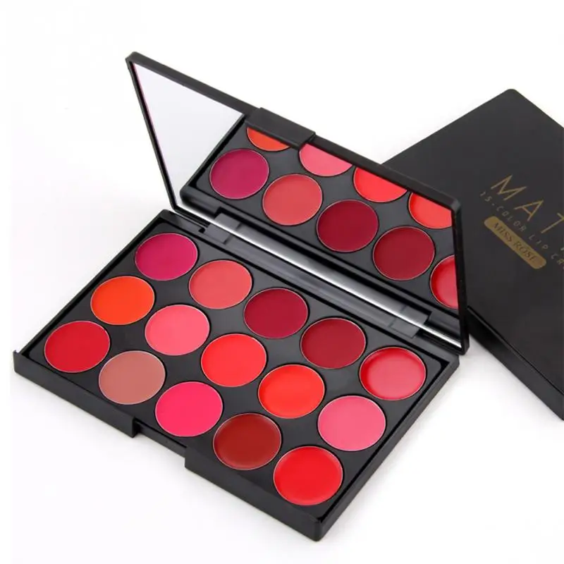 15 Colors Matte Lip Cream Palette Lip Gloss Palette Lip Beauty Makeup