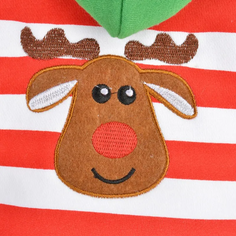 Рождественский костюм для домашних животных, олень, снеговик, Санта-Клаус, одежда для собак, рождественские вечерние, полосатые, красные, зимние, теплые, маленькие собаки, повседневные жилеты, одежда