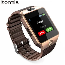 Купить онлайн ITORMIS W33 Bluetooth мода Смарт Умные Часы встроенный телефон Собственная SIM-карта TF-карта Спорт Фитнес Шагомер Мониторинг Сна DZ09 для iOS Android Samsung Xiaomi Huawei