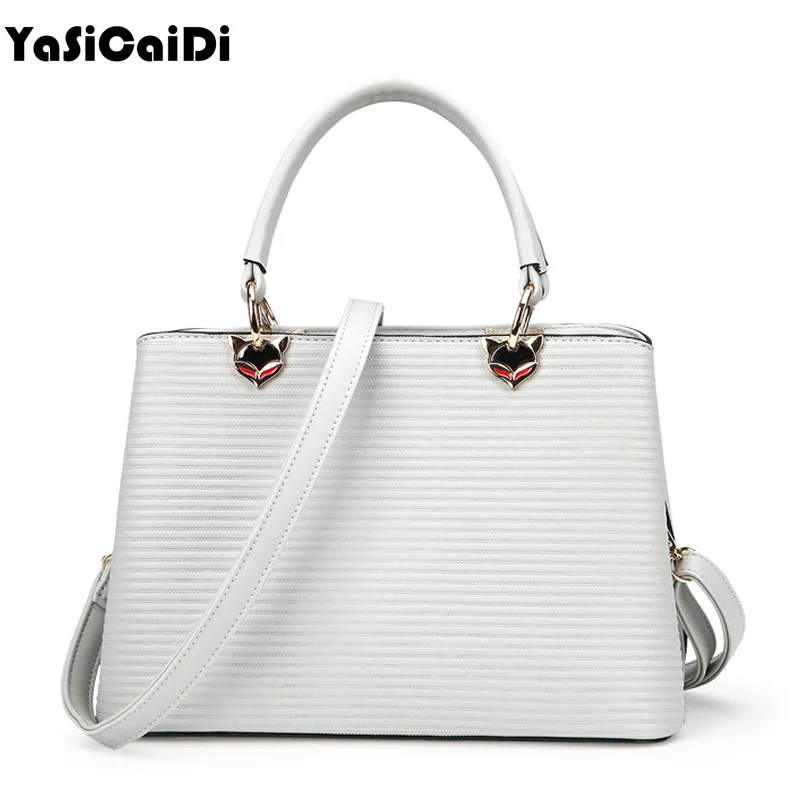 

YASICAIDI Fashion PU Leather Women Handbags Large Retro Shoulder Bags Ladies Famous Designer Fox Black Women Bags Sac A Main