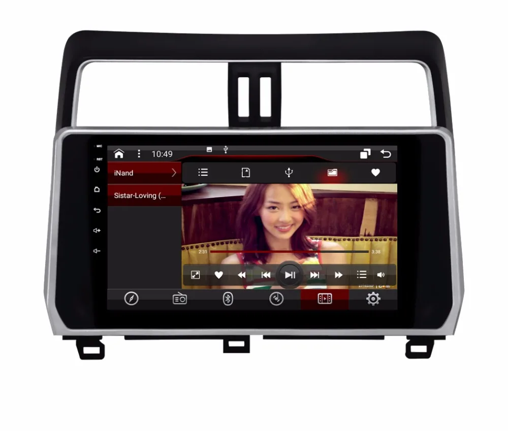 

OTOJETA DSP stereo carplay android 8.1.2 car radio for TOYOTA Prado LC150 2018 Gps navi ips screen video player tape recorder