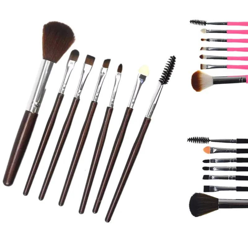 

7Pcs Professional Makeup Brushes Set Powder Foundation Eyeliner Lip Eyeshadow Make Up Brushes Cosmetics Soft Synthetic Hair