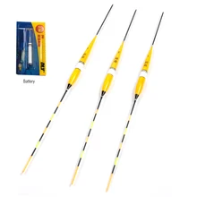 1pc Led Electronic Fishing Float + Battery Night Floats Balsa Wood Night Vision Electric Float Fishing Tackle Luminous Float