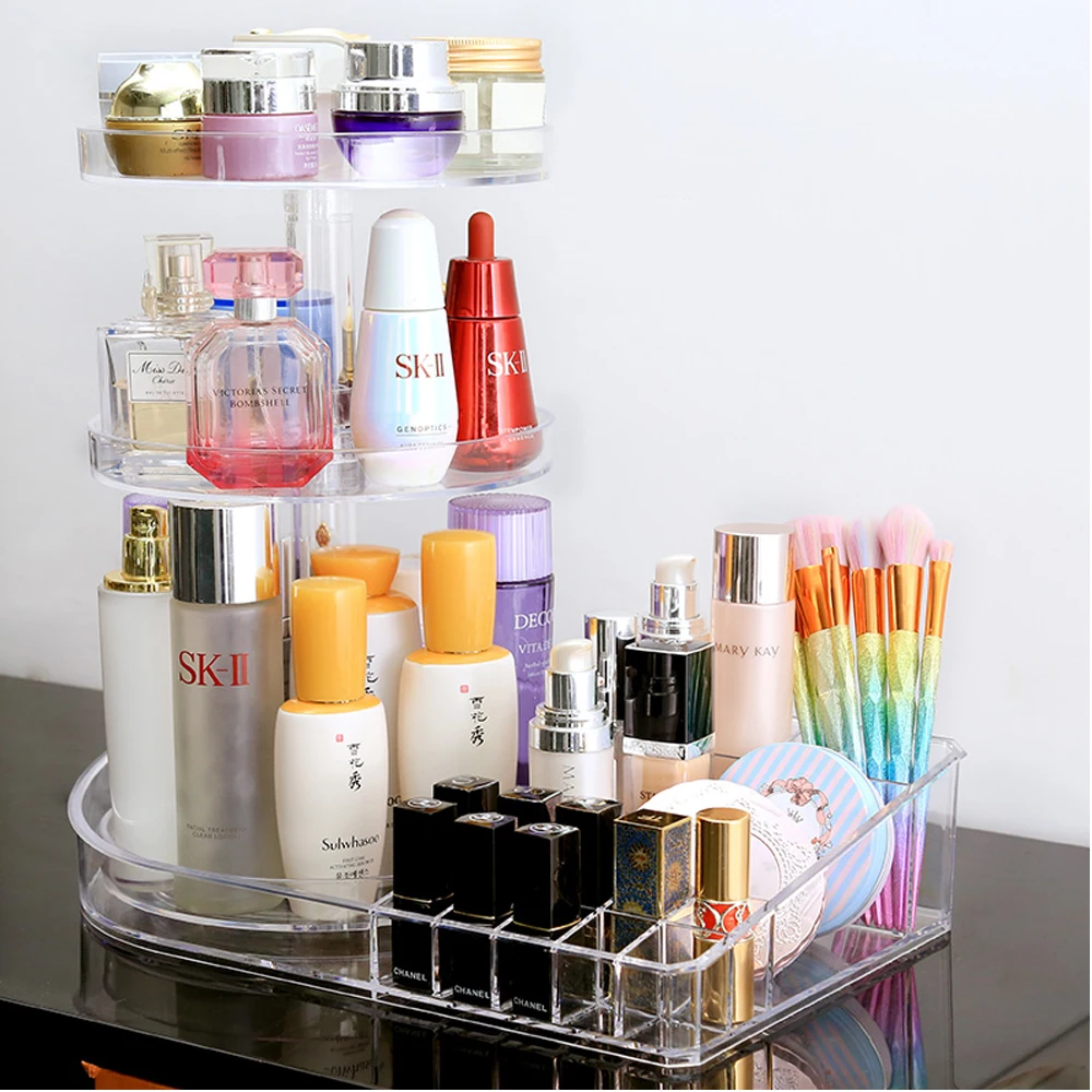RGTOPONE Rotatable Makeup Organizer Large Capacity jewelry box Cosmetic Storage 6 Adjustable Layers DIY Gift | Украшения и