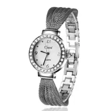 2016 New Design High Quality Lady Stainless Steel Band Quartz Watch Fashion Temperament Personality Women Rhinestone Watches