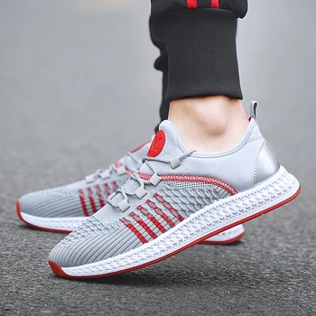 

Knitted breathable sneakers outdoor men's casual shoes