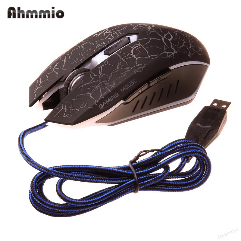 Ahmmio Promotion LED Optical Wired Gaming Game Mouse Pro Gamer Computer Mice For PC High Quality laptop | Компьютеры и офис