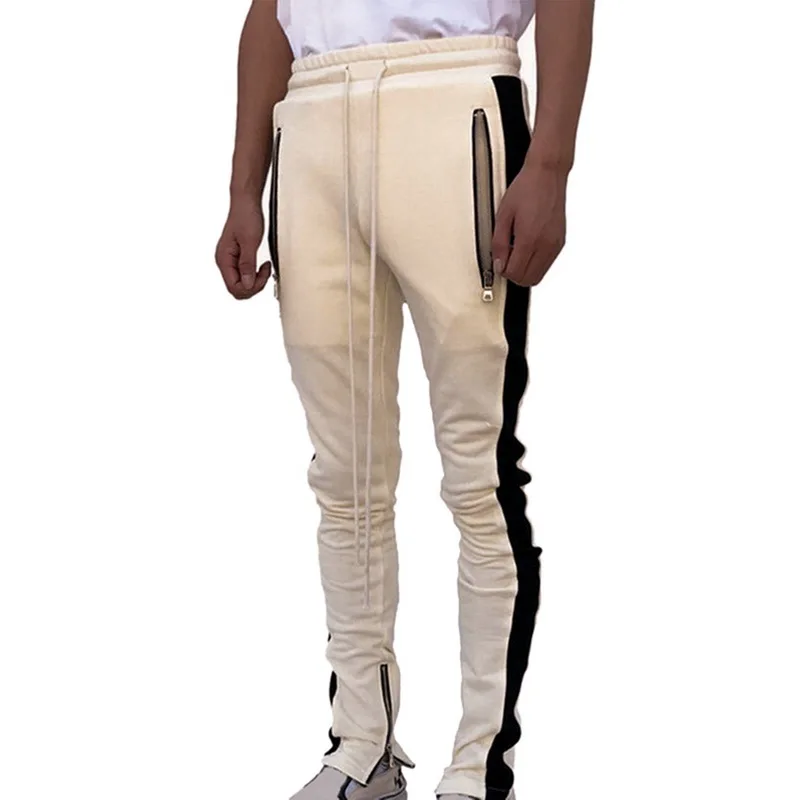 2019 neue Männer Lauf Hosen Patchwork Fitness Casual Elastizität Leggings Männlichen Fotball Fußball Sport Jogger Gym Training Hosen