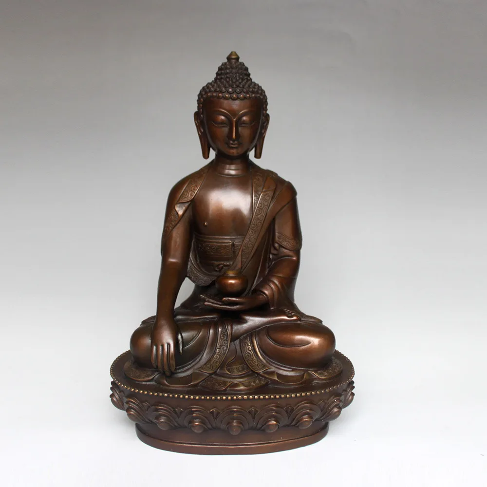 

Tibetan Buddhism Bronze Shakyamuni Amitabha Buddha Sakyamuni Statue Religious Figurine