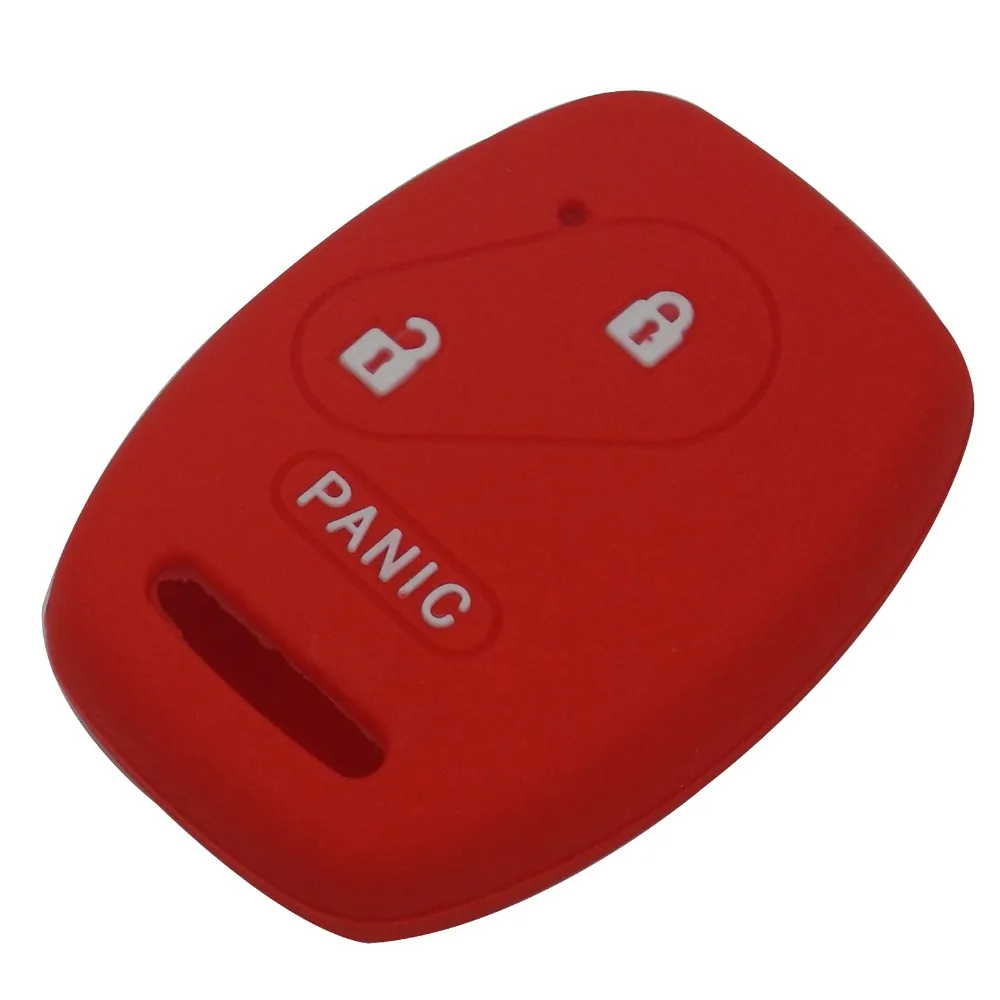 Keyforkess 30pcs 2 Panico 3 Bottoni Chiave A Distanza di Caso Della Copertura Del Silicone per Honda Accord Civic Pilot Fit Insight supporto di Protecor 9 3