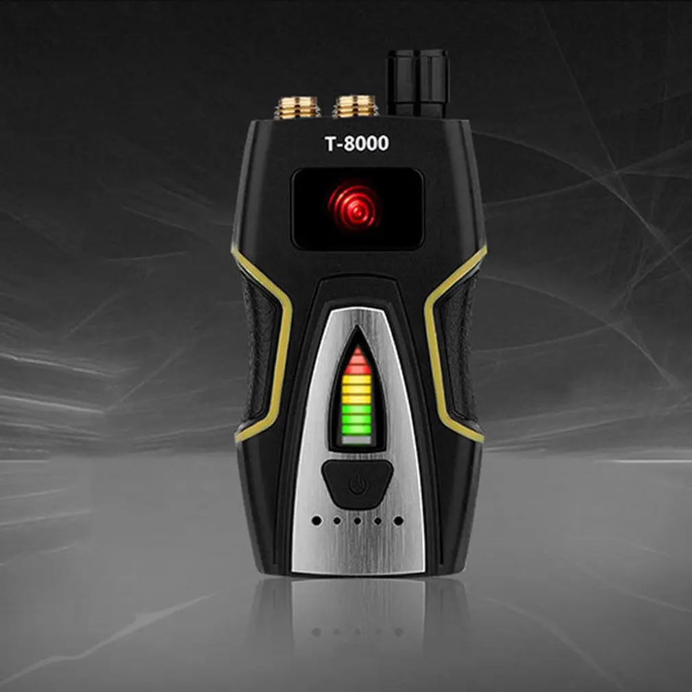 T8000,Anti Spy Hidden Camera Detector RF Bug Detector Wireless Signal Scanner Alarm Security Motion Vibration Sensor